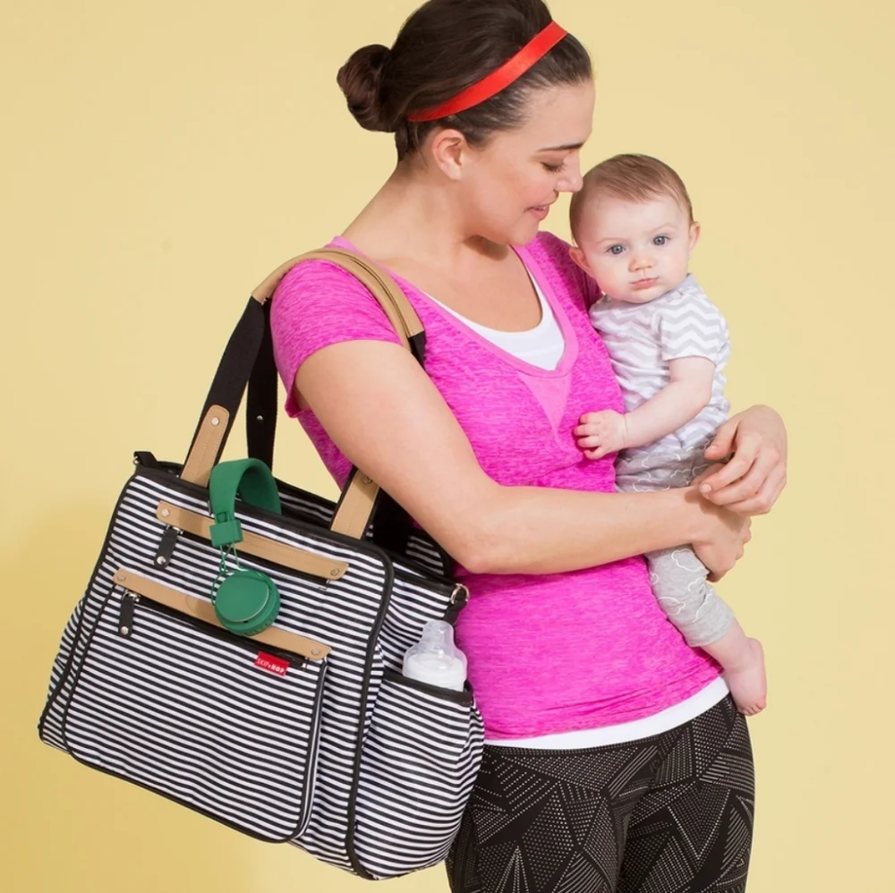 Skip Hop Grand Central Take It All Striped Bag
